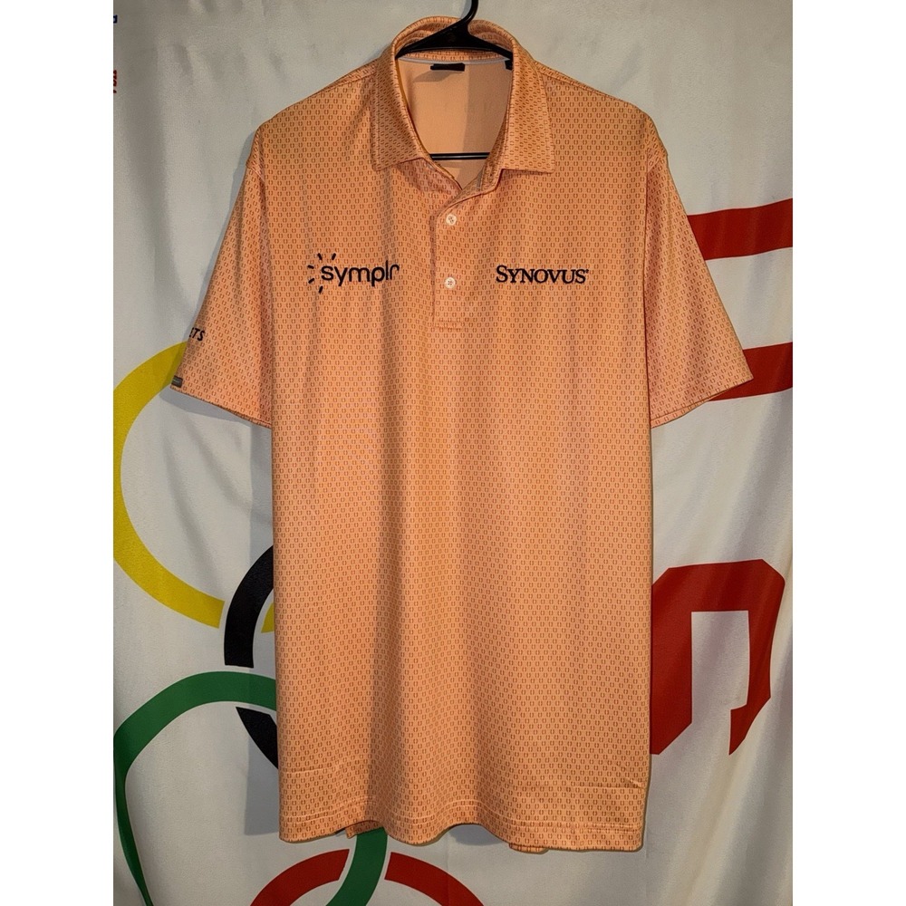 Dunning Tour Golf Polo Shirt Medium Synovus Symplr Russell Henley